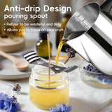 Zapstarz Candle Making Melting Pot Wax Pouring Pitcher, 32oz Stainless Steel Wax Melting Pitcher with Heat-Resistant Handle, Candle Making Pouring Pot Double Boiler Zapstarz