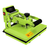 Heat Press Machine 9x12 Inch Clamshell Sublimation T Shirt Press, Multifunction Heat Press Transfer Machine for t Shirts, Bags, Mats, Puzzles,Garments,700W, Green SNKOURIN