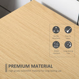 HOMCOM Under Sink Storage Cabinet with Removable Shelf, Bathroom Vanity Cabinet with 2 Doors, White HOMCOM