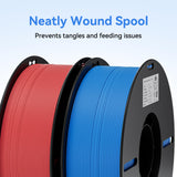 Creality PLA Filament 1.75mm PLA 3D Printer Filament, 2kg Cardboard Spool (4.4lbs), Dimensional Accuracy +/- 0.02mm, Fit Most FDM Printer (Red & Blue 2-Pack) Creality