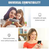 Flutesan 65 Pieces Sublimation Phone Holders Collapsible Phone Grip Holder Adhesive Finger Phone Stand Brackets with Double-Sided Tape for Most Smartphones and Tablets, Black and White Flutesan