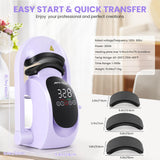 AKEYDIY 3-in-1 Auto Cap Heat Press Machine, Hat Heat Press with 3pcs Replaceable Heating Pads, Automatic Release&Press Large Touchscreen Digital Control Panel, DIY Sublimation Caps T-Shirts Bags AKEYDIY