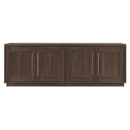 Henn&Hart Tillman Rectangular TV Stand for TV's up to 80" in Alder Brown