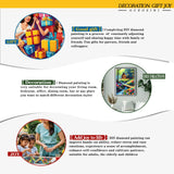 5D Diamond Painting Kits for Adults Beginners forest DIY Diamond Art Kits with Tools Full Drill Round Diamond Dots Craft paint by diamonds Gem Art for Home Wall Decor Gifts (16"x12") (DP1794) GCEOSINI