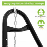 Yaheetech Universal Hammock Stand, Heavy-Duty Double-Pipe Steel Hammock Stand for 9-14.5 Ft Hammocks, 475 Lb Capacity and Capable of Holding 2-3 People Yaheetech