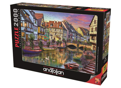 Anatolian Puzzle - Colmar Canal - 2000 Piece Jigsaw Puzzle #3953 Anatolian