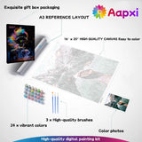 Paint by Numbers kit for Adults Landscape, Beginner Adult Paint by Number Kits on Canvas Without Frame, Oil Painting by Numbers for Home Decor Gift 16” W x 20”L Aapxi