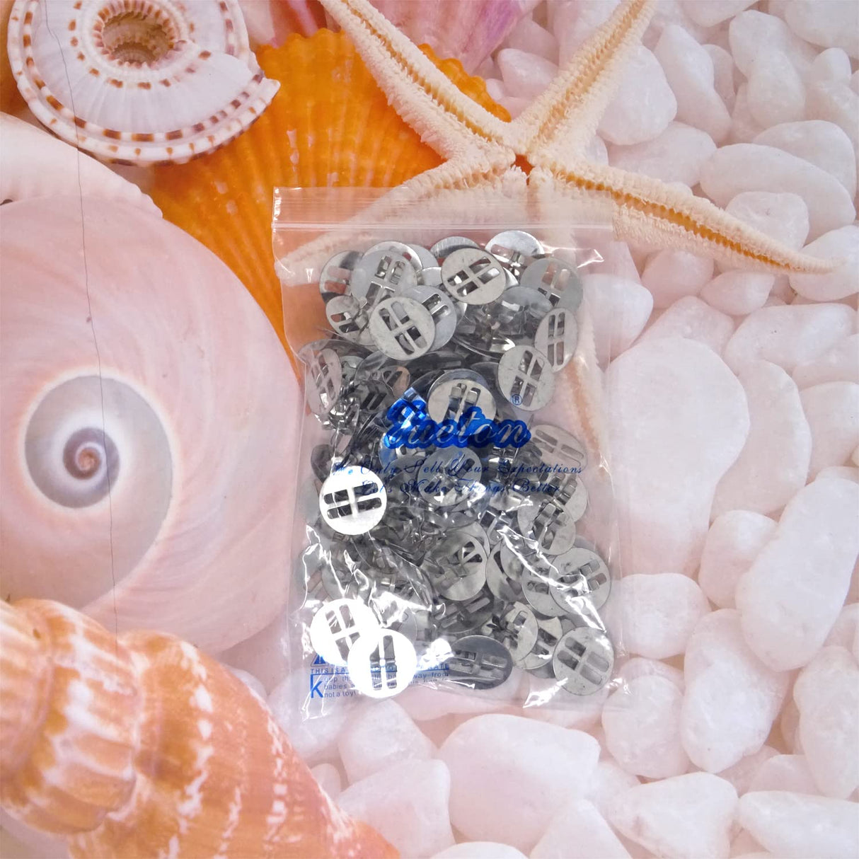 yueton 100 PCS Metal Wood Wick Clips,Candle Wick Base,Candle Wick Sustainer Tabs for Candle Making,Candle DIY yueton