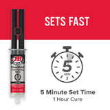 J-B Weld Clear 5 Minute Epoxy, 14ml, Static Mixer, 2 Pack, ClearWeld 14ml, 50114H-2 J-B Weld
