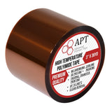APT, 1 mil Thick Polyimide Adhesive Tape, HighTemperature and Heat Tape, for Masking, Soldering, Electrical, 3D Printer Application. (3" x 36 yds) APT Advanced Polymer Tape
