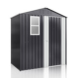 YADSUNY 6x4 FT Outdoor Storage Shed, Metal Garden Tool Shed with Updated Frame Structure, Lockable Doors and Windows, Ideal for Backyard Garden Patio Lawn, Grey YADSUNY