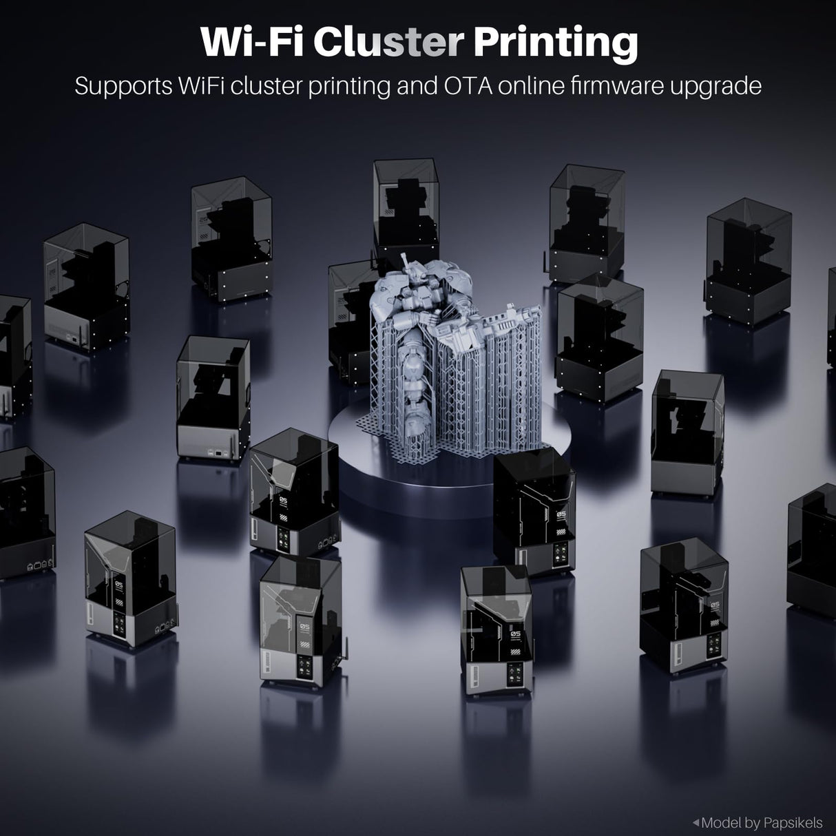 ELEGOO Mars 5 Ultra 9K MSLA Resin 3D Printer, Smart Mechanical Sensor, Fast Printing Up to 150mm/h, AI Camera, WiFi Cluster Printing, Automatic Leveling, Large Printing Size 6.04 * 3.06 * 6.49 inch ELEGOO