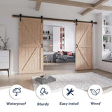 Fredbeck 36 double Barn Door with Hardware included (72 barn door) FREDBECK