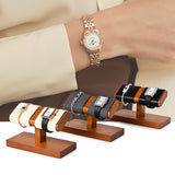 Oirlv Solid Wood Double Watch Display Stand Watch Bracelet Organizer（Black） Oirlv