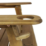 Christopher Knight Home Crystal Outdoor Acacia Wood Folding Adirondack Chairs (Set of 2), Natural Christopher Knight Home