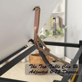 Drafting Drawing Table with Stool and 3 Drawers, Adjustable and Extendable,Sturdy Construction for Adults and Teen(White) anwickjeff