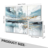 Art Acoustic Panels, 6 Pack Self-Adhesive Large Wall Art Paintings for Wall Decoration, Sound Absorbing Panels for Recording Studio, Living room and Bedroom, 72×48 inch (Lake of the Sky) JBER