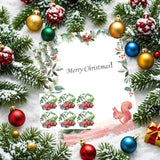 168Pcs Christmas Stationery Set - 8.5 x 11'' Letter Paper, Envelopes, Stickers for Office, New Year, Xmas Roscid