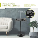 Pearington PEAR-4DSQ Pub Table, Black Pearington