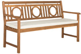 SAFAVIEH PAT6736A Outdoor Collection Montclair 3 Seat Bench SAFAVIEH
