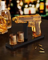 Gifts for Men Dad, 10.1 Oz Whiskey Decanter Set with 2 Glasses, Unique Dad Birthday Gift Ideas from Daughter Son, Personalized Liquor Dispenser for Liquor Scotch Bourbon Vodka The Wine Things