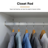 LEVNARY Wardrobe Armoire Closet, 2-Door Wardrobe Cabinet with 3-Drawer and Hanging Rod, Modern Bedroom Armoire Clothing Organizer Freestanding Closet (White) LEVNARY