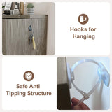 KCGKCG Queen Murphy Bed with Storage & Charging Station, Murphy Cabinet Bed with Large Storage Drawer for Guest Bedroom, Living Room, Office or Small Room, Full Foldable Platform Bed (Grey, Queen) KCGKCG