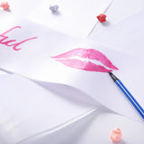 BBTO 6 Pieces White Sashes Blank for Pageants 2024 Blank Satin Sash Plain Sashes for DIY Wedding Hen Party Beauty Pageant Graduation Party Decorations BBTO