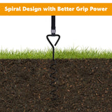 Heavy Duty Trampoline Stakes Anchors High Wind,Galvanized Steel Trampoline Anchors Kit for 15ft,14ft,12ft,10ftTrampoline,15.8inch Ground Anchors Trampoline Accessories UROVIBOSCR