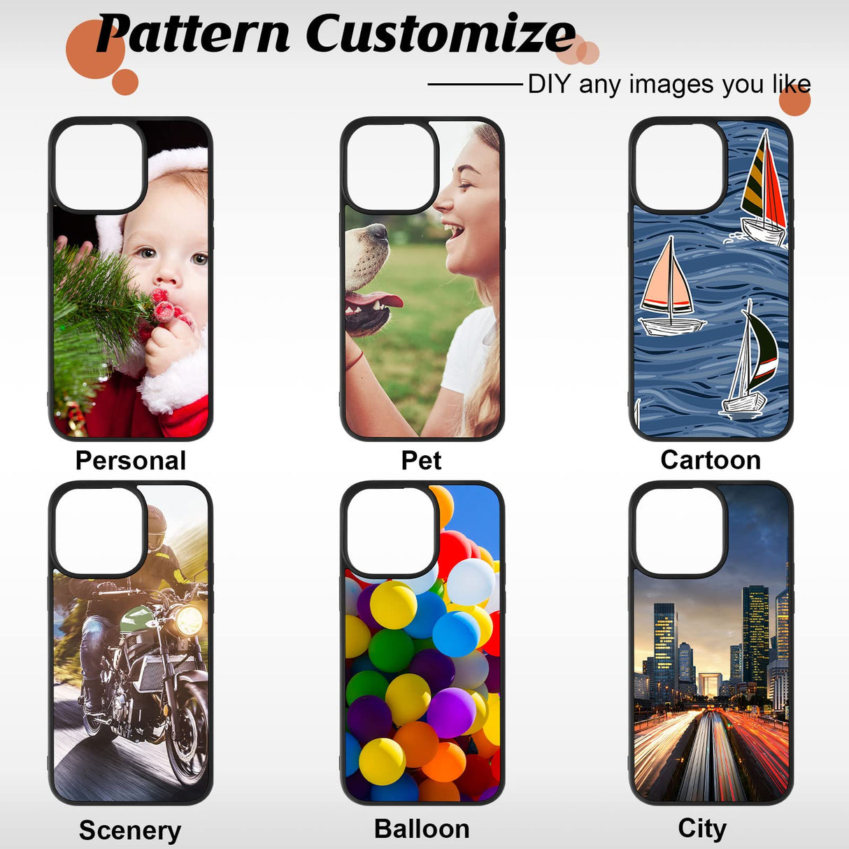 Amylove 6 Pcs Sublimation Phone Case Clear Printable Blank Phone Cases Protective DIY Phone Case Cell Phone Basic Cases Soft Anti Slip 2D Phone Case Covers for DIY (Compatible with iPhone 14 Pro Max) Amylove