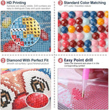 Weadatty Custom Football Diamond Painting with Name and Number,Customized Sports Fan Jersey Painting,Personnalized Football Player Diamond Art for Home Decor (Miami Marine-Blue) Weadatty