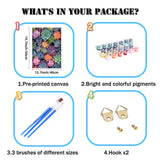 Ycydilirab Succulent Paint by Numbers Kits for Adults Beginners-Succulent Plant Paint by Number for Adult,Easy Canvas Paint by Numbers for Adults for Home Wall Decoration and Gifts 16X20 inch Ycydilirab