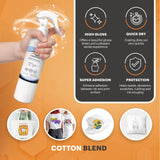 NGOODIEZ Sublimation Spray Bundle - 250 ml Sublimation Coating Spray for all Garments + High Gloss Finish Sublimation Coating for Mugs and Hard Surfaces 250 ml Super Adhesive Quick Dry Formula NGOODIEZ