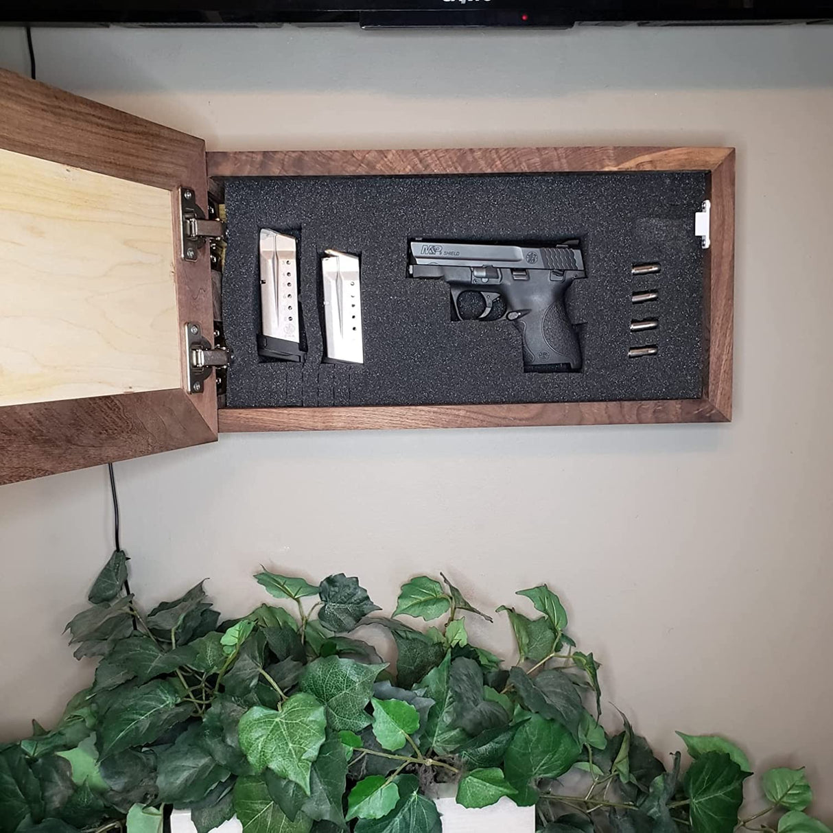 Bellewood Designs Hidden Gun Storage, Personalized Concealment Shelf with Family Name, Last Name and Established Date (Provincial) Bellewood Designs