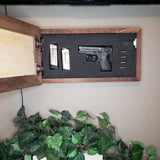 Bellewood Designs Hidden Gun Storage, Personalized Concealment Shelf with Family Name, Last Name and Established Date (Provincial) Bellewood Designs