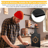 Geetery 3 Packs 12 Inch Black Wood Chopping Boards with Handle and Deep Juice Groove Small Bamboo Wooden Pizza Paddle Serving Boards Tray Charcuterie Geetery