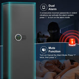 6-8 Rifle Gun Safe for Shotguns, Large Unassembled Fingerprint Gun Safe for Home Rifle and Pistols with Dual Alarm and Mute Mode, Long Gun Safe for Rifles with Touchscreen Pad, Removable Shelves Riflevault