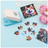 Briartw Puzzle Punch – Mini Puzzle Maker | Portable Puzzle Punching Machine | Create Custom Puzzles from Photos, Cardboard, & More (1" X 1" Pieces) Briartw