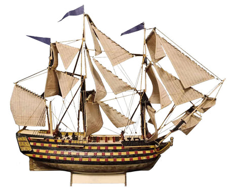 HMS Victory 3D Wooden Puzzle DIY Ship Craft Laser-Cut Model Kits to Build for Adults 1:200 INQUWAN