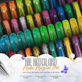 ColorIt Gel Pens Set for Coloring – 192 Pack with 12 Metallic, 12 Neon, 72 Glitter Gel Pens - 96 Refills & 2 Travel Cases - Vibrant Colors for Journaling, Writing, Coloring Books, & Creative Projects ColorIt