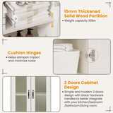 Teekyooly 70" Tall Display Cabinet Storage, Pantry Cabinet with 2 Doors and 6 Adjustable Shelves, Standing Utility Cabinet for Dining Room, Food Storage and Kitchen, Clear and White Teekyooly