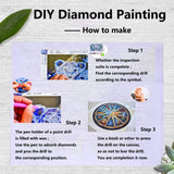 VAIIEYO 5D DIY Diamond Art Kits for Adults Fish, Diamond Painting Fisherman, Diamond Art Full Drill Round Rhinestone Craft Canvas for Home Wall Decor Gift 12x16 inch-74 VAIIEYO