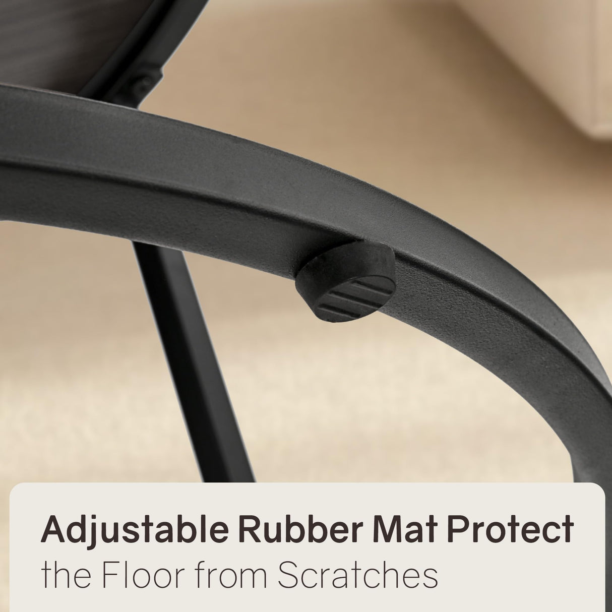 Otterease Nesting Tables Set of 2, 31.5" Round Coffee Table, Small Nesting Coffee Table with Adjustable Non-Slip Fee, Wood Grain Top Nesting Tables for Living Room, Bedroom (Wood Grain Grey) Otterease