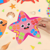 Lonfliness Ocean Animal 3D Foam Sticker Kit No Mess Felt Sticker Art Crafts for Kids DIY Underwater Sticker Craft for Boy Girl 3+ Birthday Gift Preschool Home Learning Educational Game Activity Lonfliness