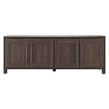 Henn&Hart Rectangular TV Stand for TV's up to 80" in Alder Brown, TV Stands for the Living Room Henn&Hart