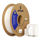 PC 3D Printer Filament, High Temperature Resistant, Low Warpage, Upgrade Cardboard Spool, 1kg, Dimensional Accuracy +/-0.03mm, 1.75mm, White JUSTMAKER