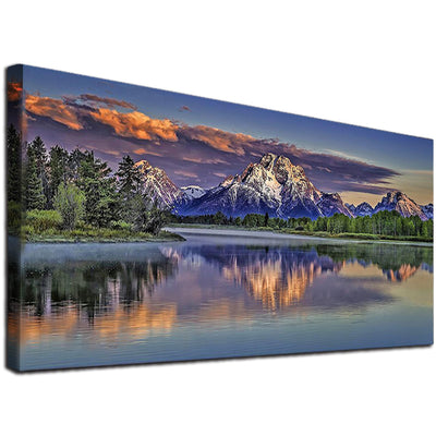 JATOK 5D Diamond Painting Kits for Adults DIY Large Mountain Full Round Drill (35.5 x 15.7 inch) Crystal Rhinestone Embroidery Pictures Arts Paint by Number Diamond Art Kits for Home Wall Decor