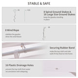 Outsunny 22 x 16 ft Party Tent, Wedding Tent with Sidewalls, Heavy Duty Event Tent with 2 Doors and 6 Windows, Outdoor Gazebo Tent for Party, White Outsunny