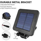 6V Solar Panel for Deer Feeder, Efficient Solar Panel Charger w/Adjustable Mounting Bracket & Alligator Clips, 6V Solar Panel Compatible with Game folwerpk