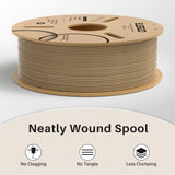 ELEGOO Wood PLA Filament 1.75mm 1KG, Real Wood Fibers Added 3D Printer Filament Dimensional Accuracy +/- 0.02mm, 1kg Spool(2.2lbs) Fits for Most FDM 3D Printers ELEGOO